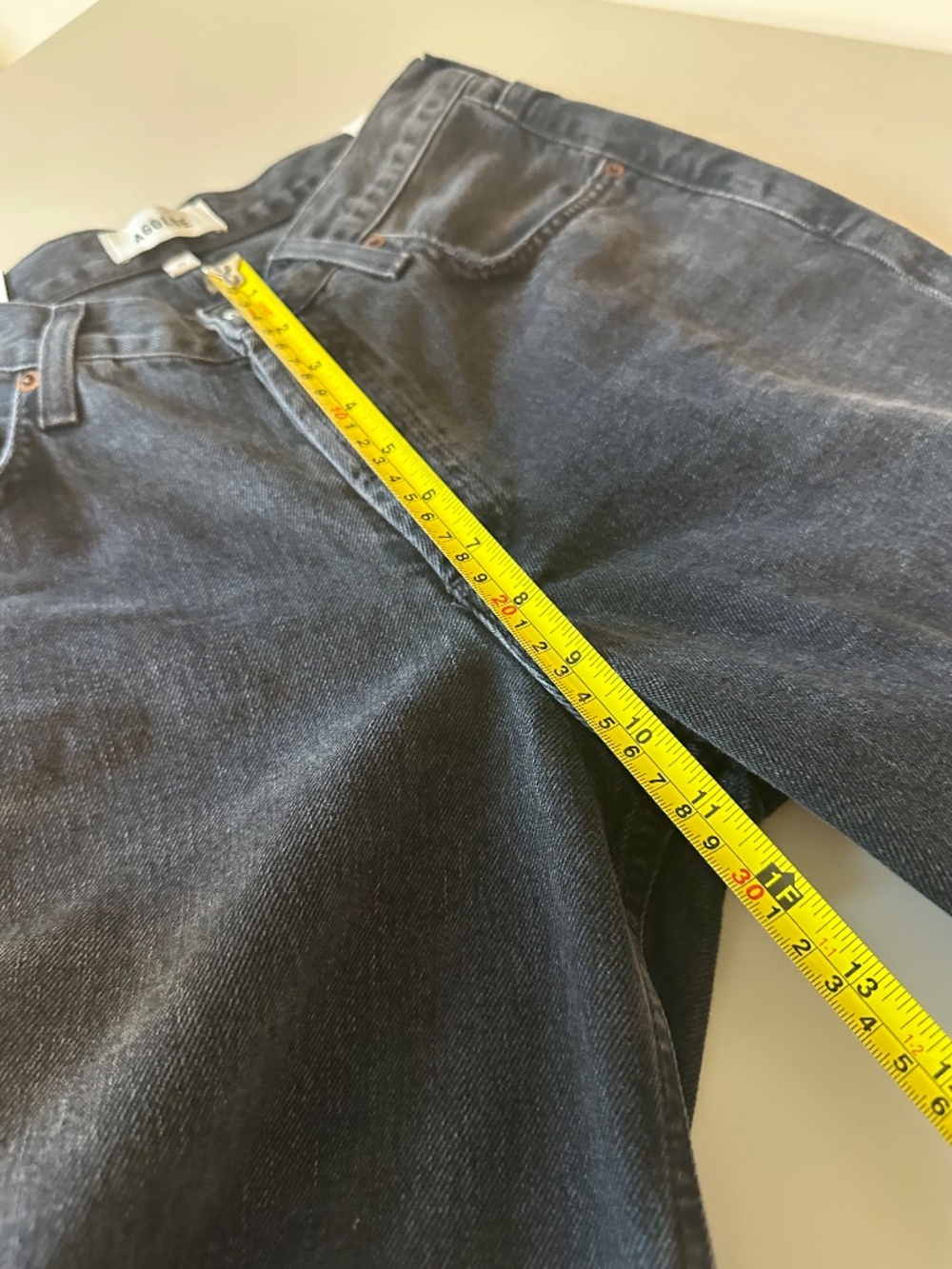 NWT Agolde V Waist Baggy Black Denim Jeans | Size 27 - Picture 13 of 15